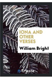 IONA AND OTHER VERSES