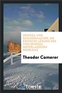 Spinoza Und Schleiermacher