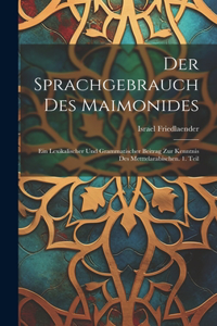 Sprachgebrauch des Maimonides