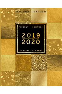 July 2019 - June 2020 Weekly + Monthly Academic Planner 2019 - 2020