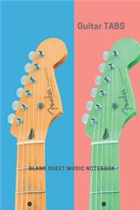 Guitar TABS Blank Sheet Music Notebook