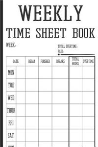 Weekly Time Sheet Book