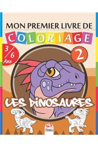 Mon premier livre de coloriage - Les dinosaures 2