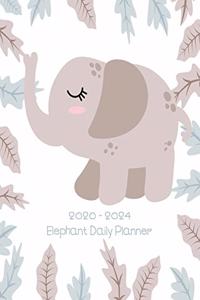 2020-2024 Elephant Daily Planner
