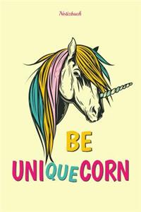 Be Uniquecorn Notizbuch