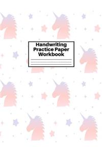 Handwriting Practice Paper Workbook