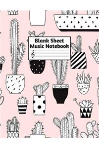 Blank Sheet Music Notebook