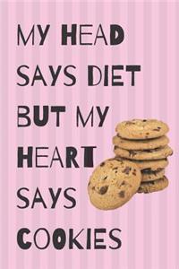 Diet Cookies Blank Lined Notebook Journal