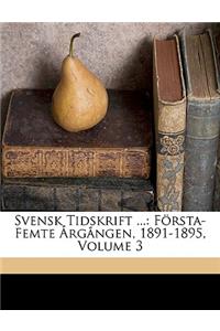 Svensk Tidskrift ...