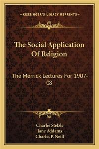 Social Application of Religion