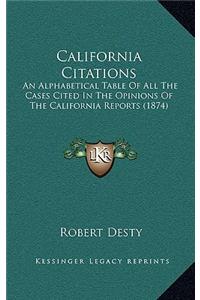 California Citations