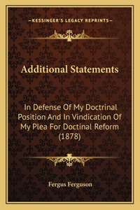 Additional Statements