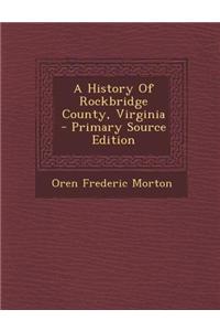 A History of Rockbridge County, Virginia