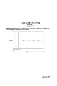Area and Surface Area