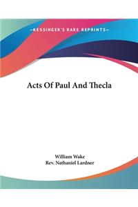 Acts Of Paul And Thecla