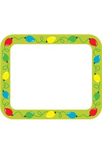 Holiday Lights Name Tags