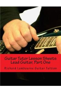 Guitar Tutor Lesson Sheets