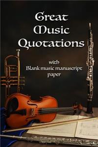 Great Music Quotations Journal