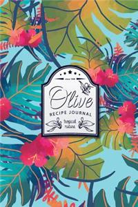 Olive Recipe Journal Tropical Nature