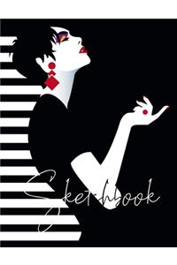 Sketchbook- Notebook for Drawing, Writing, Painting, Sketching, Doodling- 200 Pages, 8.5x11 High Premium White Paper