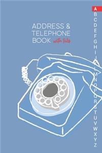 Address & Telephone Book with tabs
