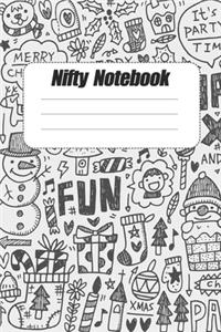 Nifty Santa Christmas Doodle Notebook