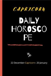 Capricorn Daily Horoscope Notebook