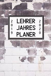 Lehrer Jahres Planer 2019 2020