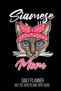 Siamese Mom Daily Planner July 1st, 2019 To June 30th, 2020