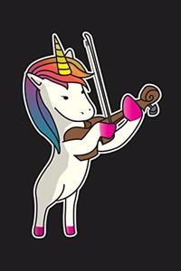 Unicorn Playing Violin Funny Magical Violinist Music