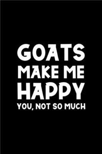 Goat Make Me Happy. You, No So Much.