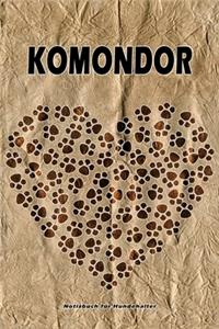 Komondor Notizbuch für Hundehalter