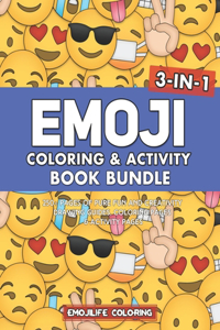 Emoji Coloring & Activity Book Bundle