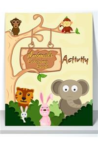 Animals Coloring Book Activity