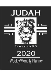 2020 Weekly/Monthly Planner-Judah