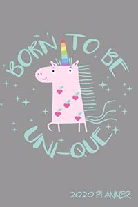 Born To Be Uni-Que 2020 Planner