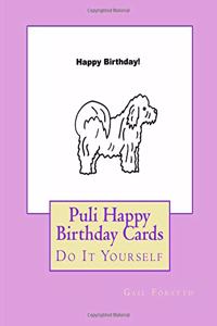 Puli Happy Birthday Cards