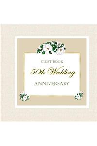 Guest Book 50th Wedding Anniversary