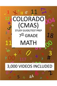 7th Grade COLORADO CMAS, 2019 MATH, Test Prep