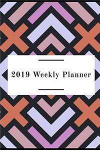 2019 Weekly Planner: Geometric