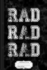 Rad Composition Notebook: College Ruled 93/4 X 71/2 100 Sheets 200 Pages for Writing