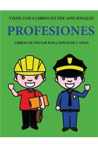 Libros de pintar para niños de 2 años (Profesiones)