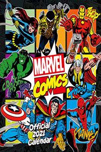 Marvel Comics 2021 Calendar - Official Square Wall Format Calendar