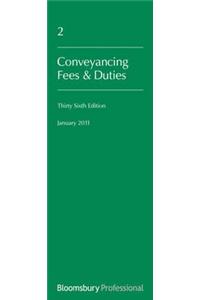 Lawyer's Costs and Fees: Conveyancing Fees and Duties: Thirty-Sixth Edition