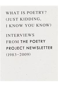 What is Poetry? (Just kidding, I know you know)