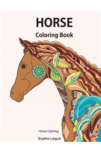 Horse coloring book