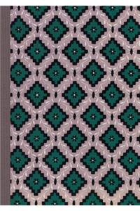 Carnet Ligné Motif Losanges, Papier Peint 18e