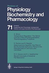 Reviews of Physiology Biochemistry and Pharmacology