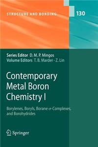 Contemporary Metal Boron Chemistry I