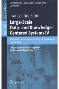 Transactions on Large-Scale Data- And Knowledge-Centered Systems IV